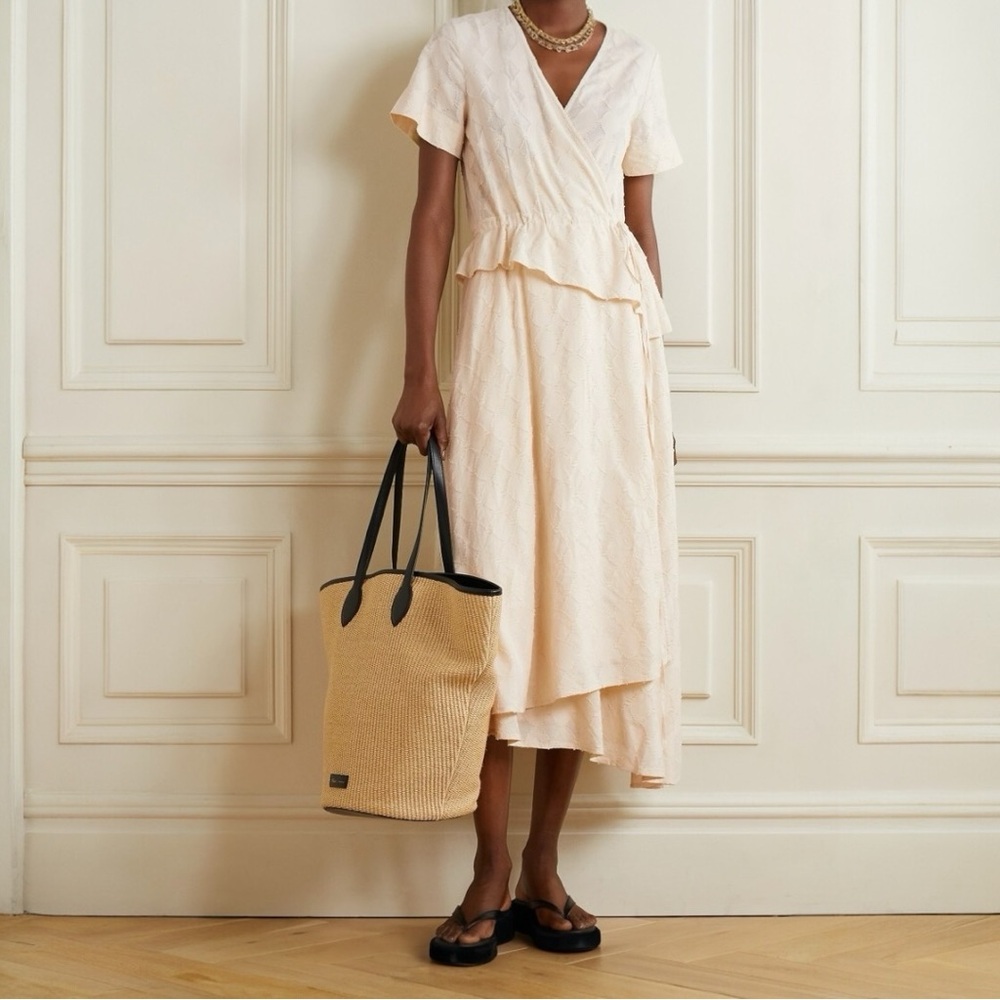 APIECE APART Cabo Wrap Midi Dress